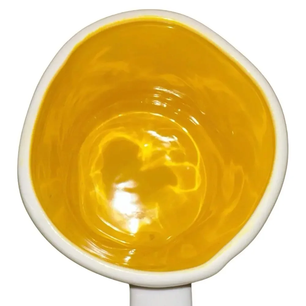 Rae Dunn Sunny Days Ahead Mug Yellow Interior Sunglasses‎ Graphic Coffee Cup